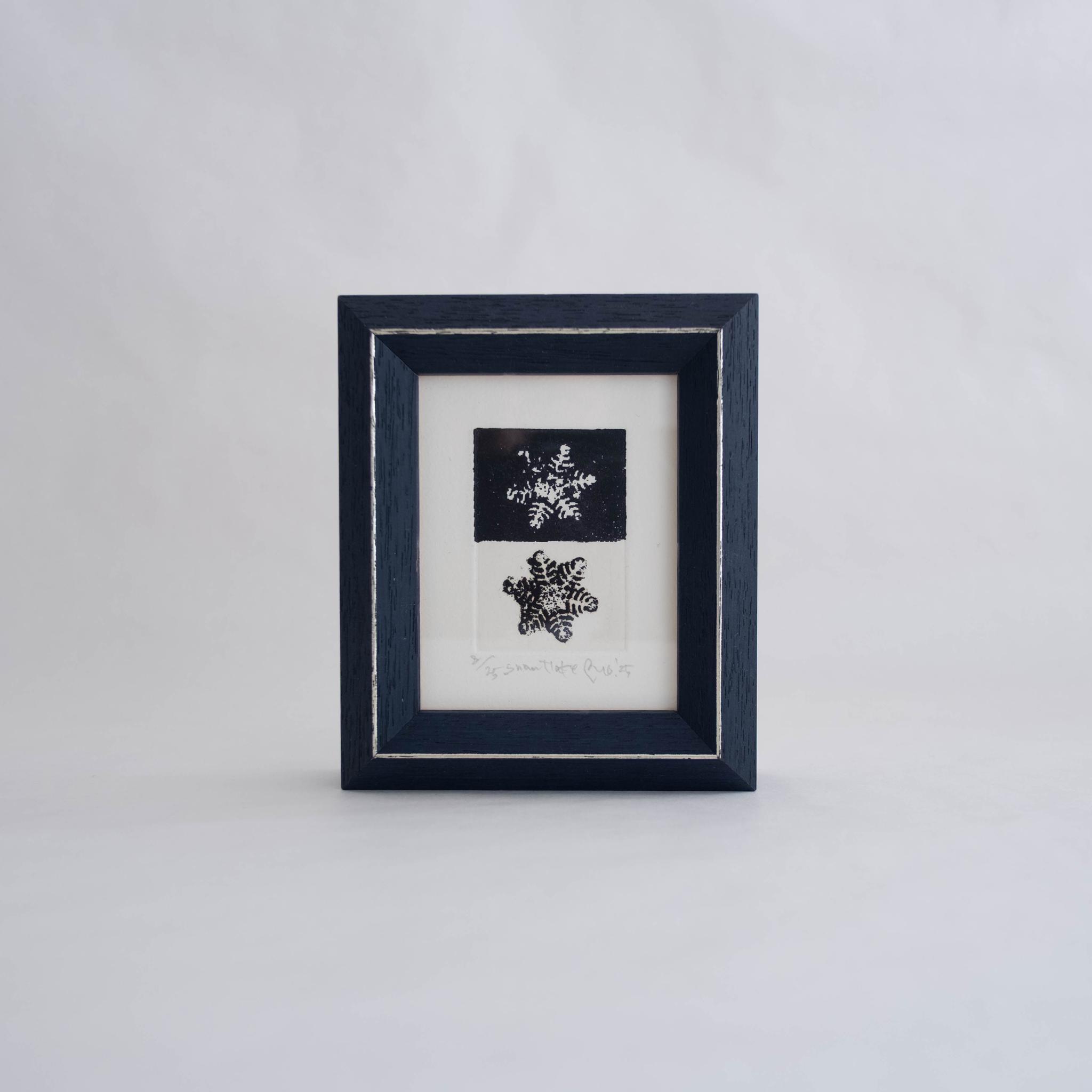 版画 "snowflake"（ミニ額）