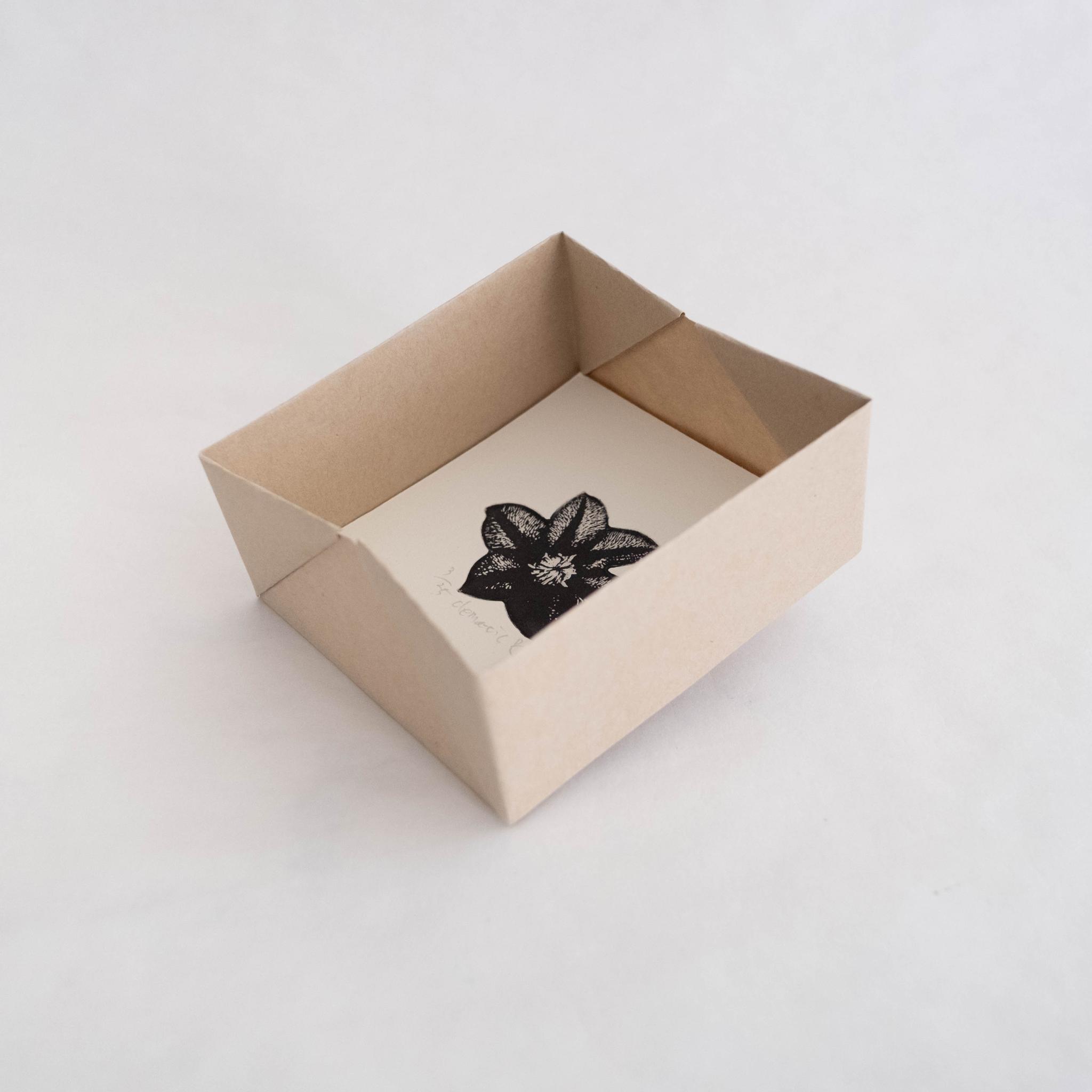 版画ゆうびん no.37 'clematis'（銅版画） | 5枚目