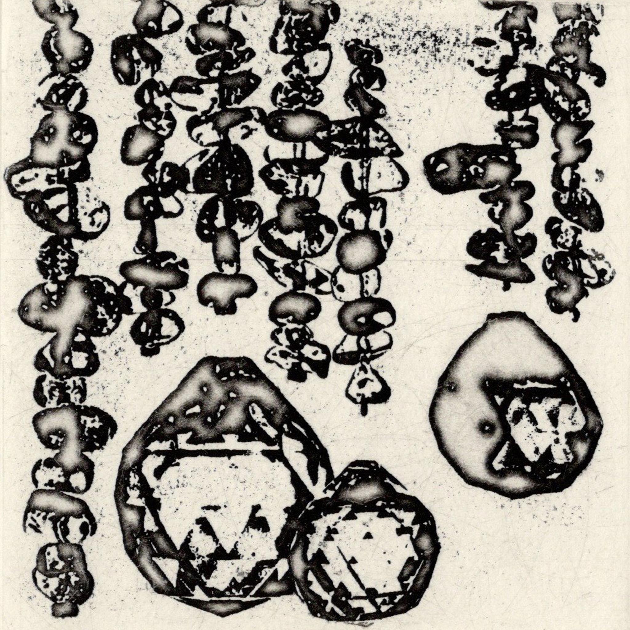 銅版画 "beads curtain#4"（額装） | 2枚目