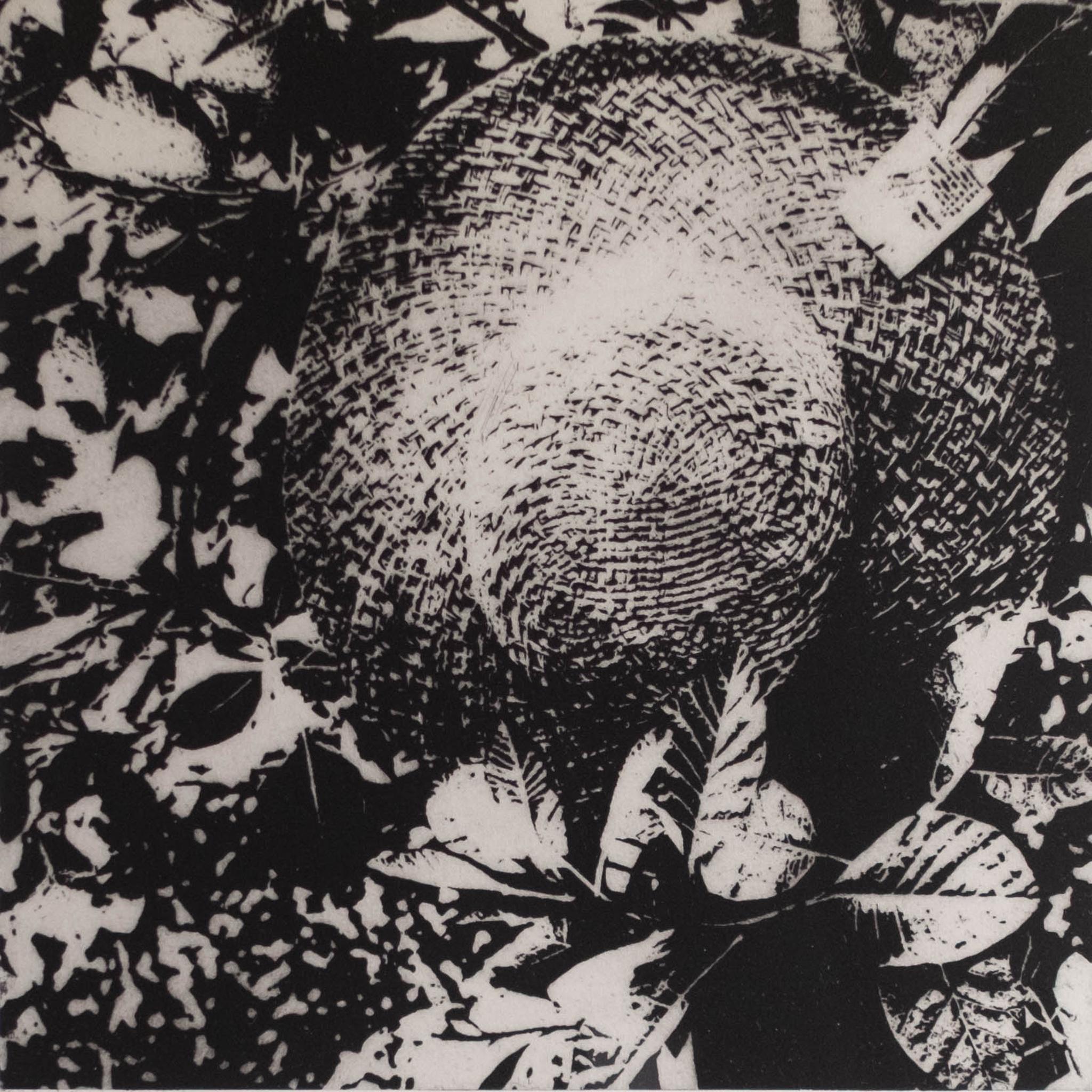 版画 "sunhat in garden"(額装) | 2枚目